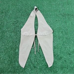 Vintage 90s Y2K Top Chic Open Back Flowy Halter Top